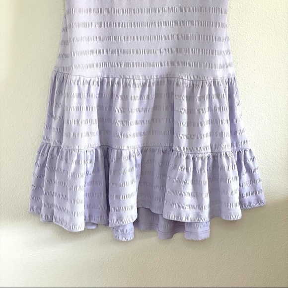 NWT Anthropologie Josephine Lavender Flounced Open Back Mini Dress Medium - Picture 8 of 16